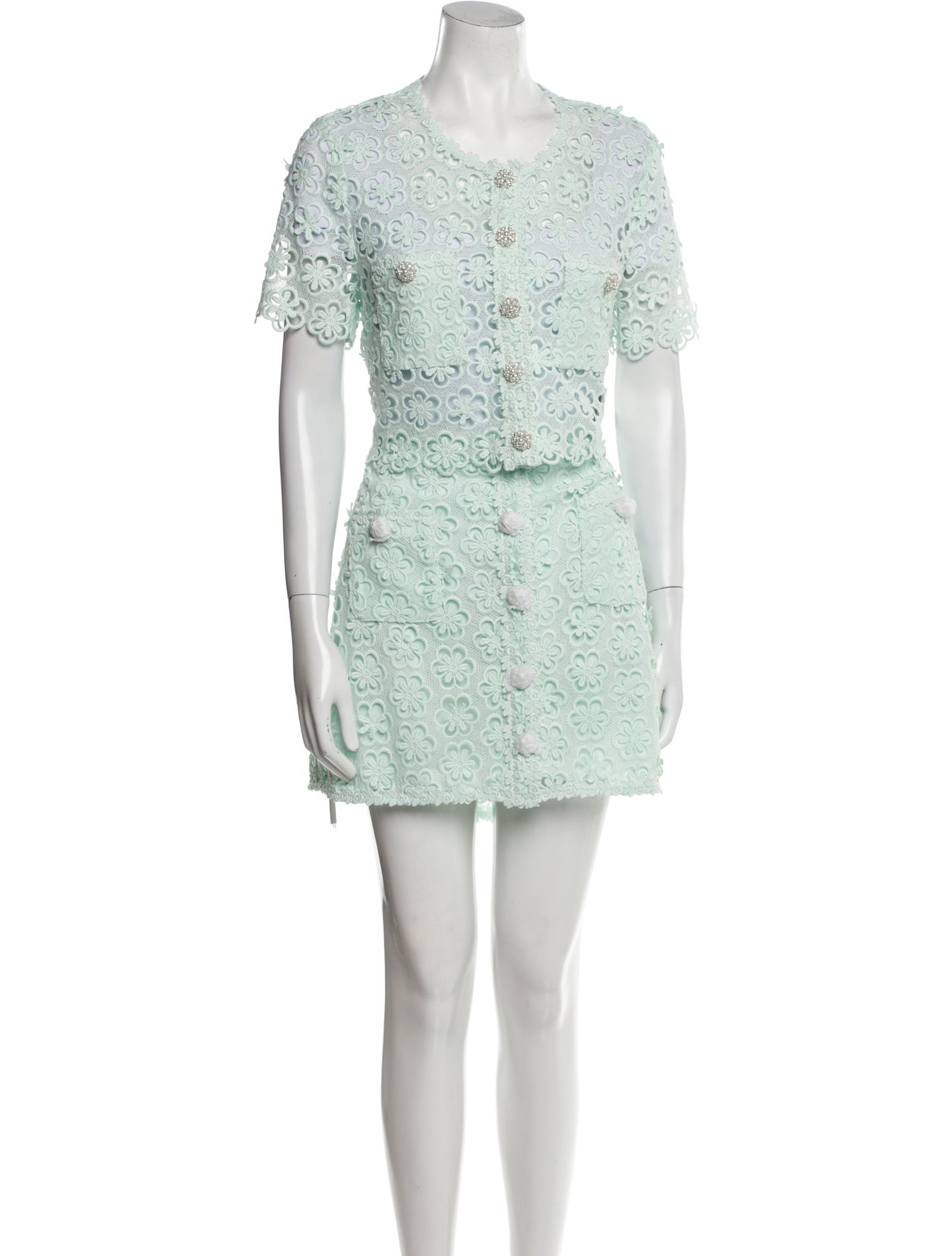 Self-Portrait Crystal Embellishments Skirt Set w/ Tags