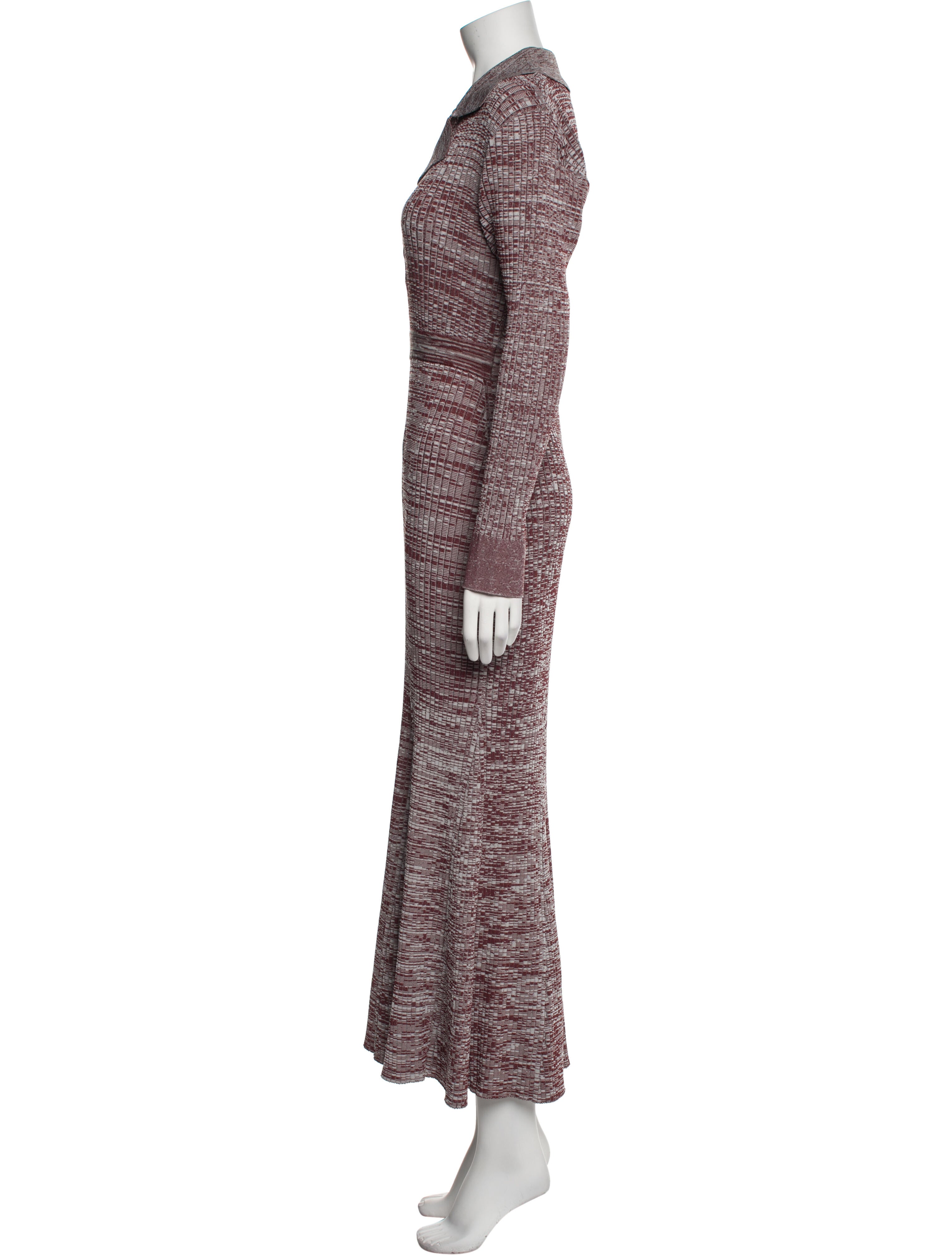 Self-Portrait Printed Long Dress
