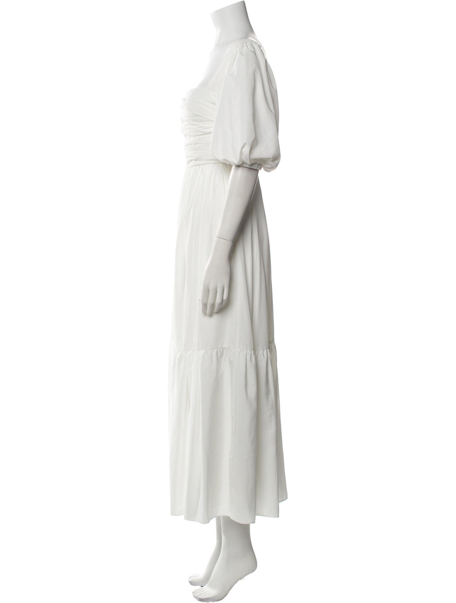 Self-Portrait Square Neckline Long Dress