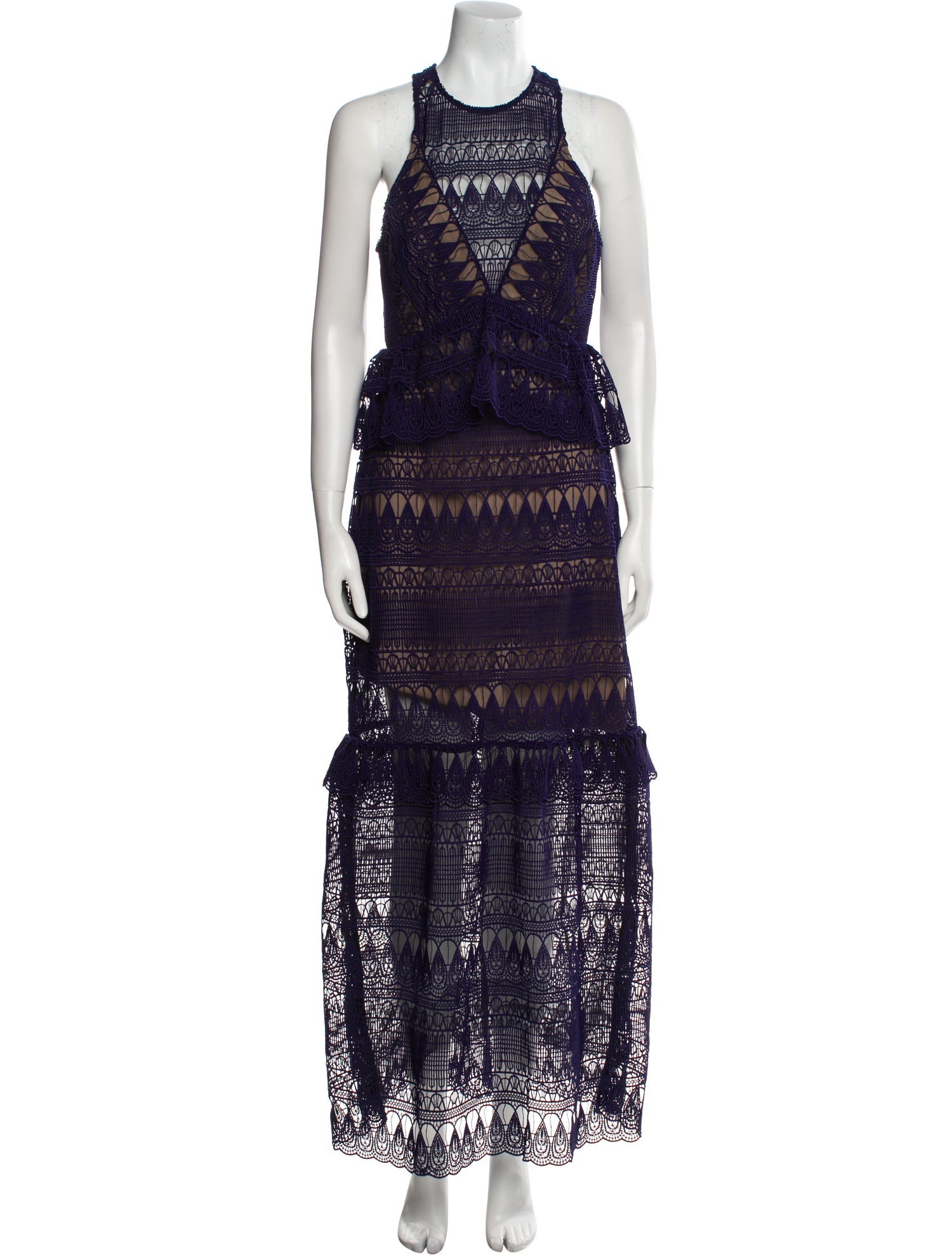 Self-Portrait Lace Long Dress