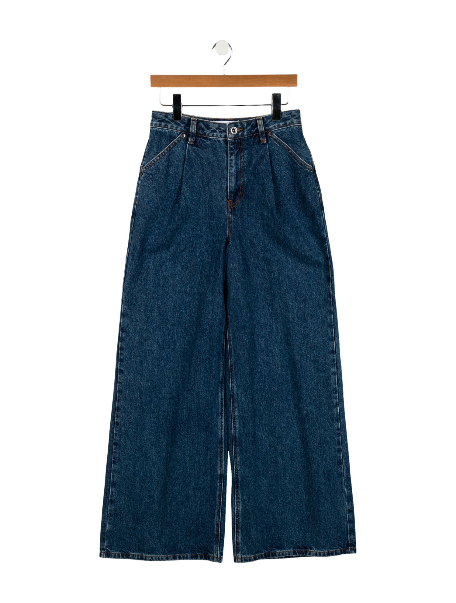 Self-Portrait High-Rise Wide Leg Jeans