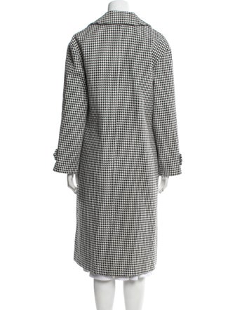 Self-Portrait Houndstooth Print Coat