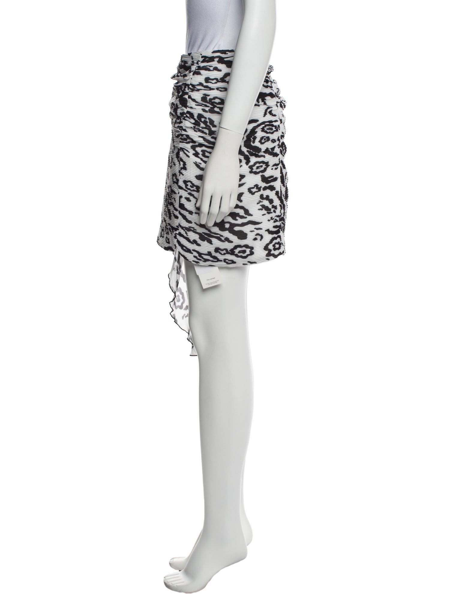 Self-Portrait Printed Mini Skirt