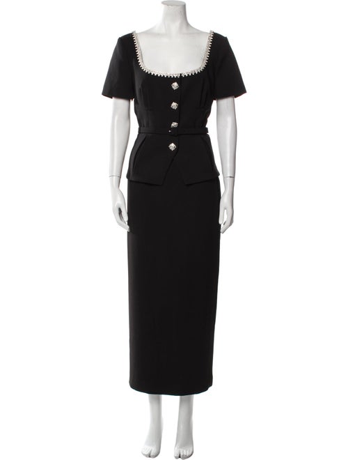 Self-Portrait Crystal Embellishments Skirt Set