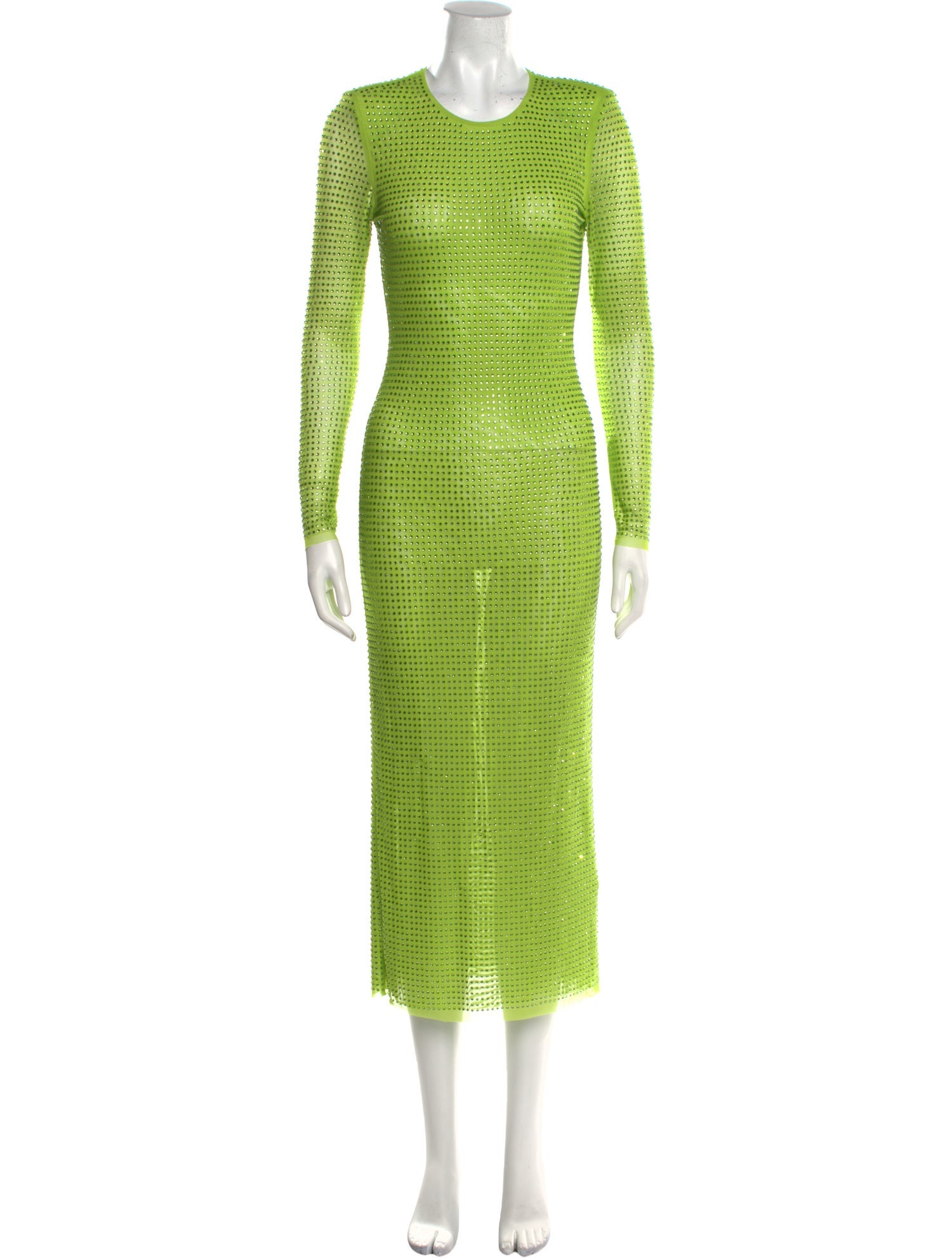 Self-Portrait Crew Neck Long Dress