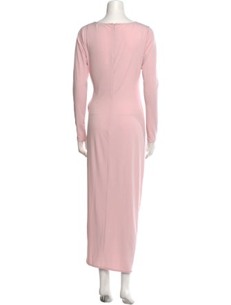 Self-Portrait Scoop Neck Long Dress