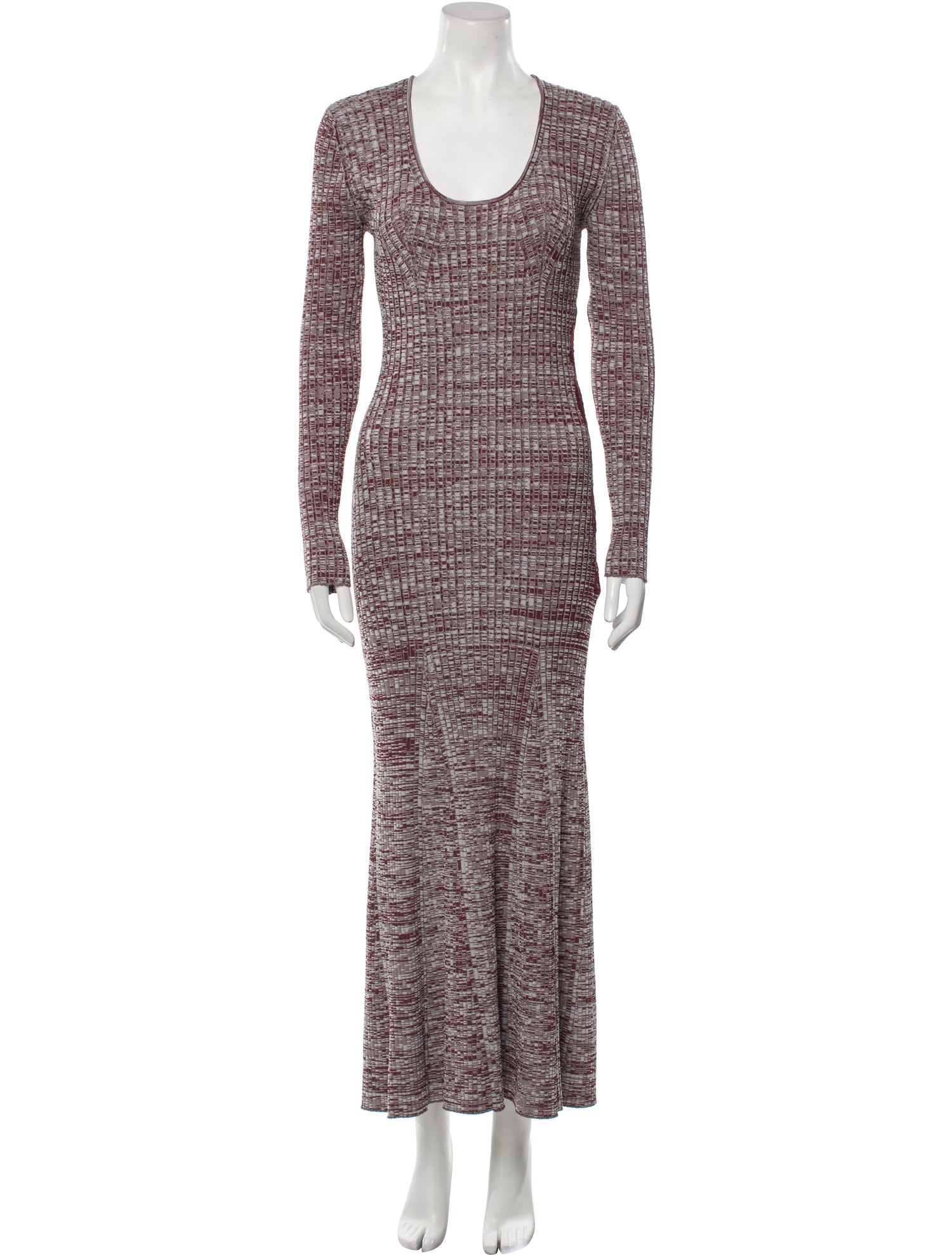 Self-Portrait Scoop Neck Long Dress