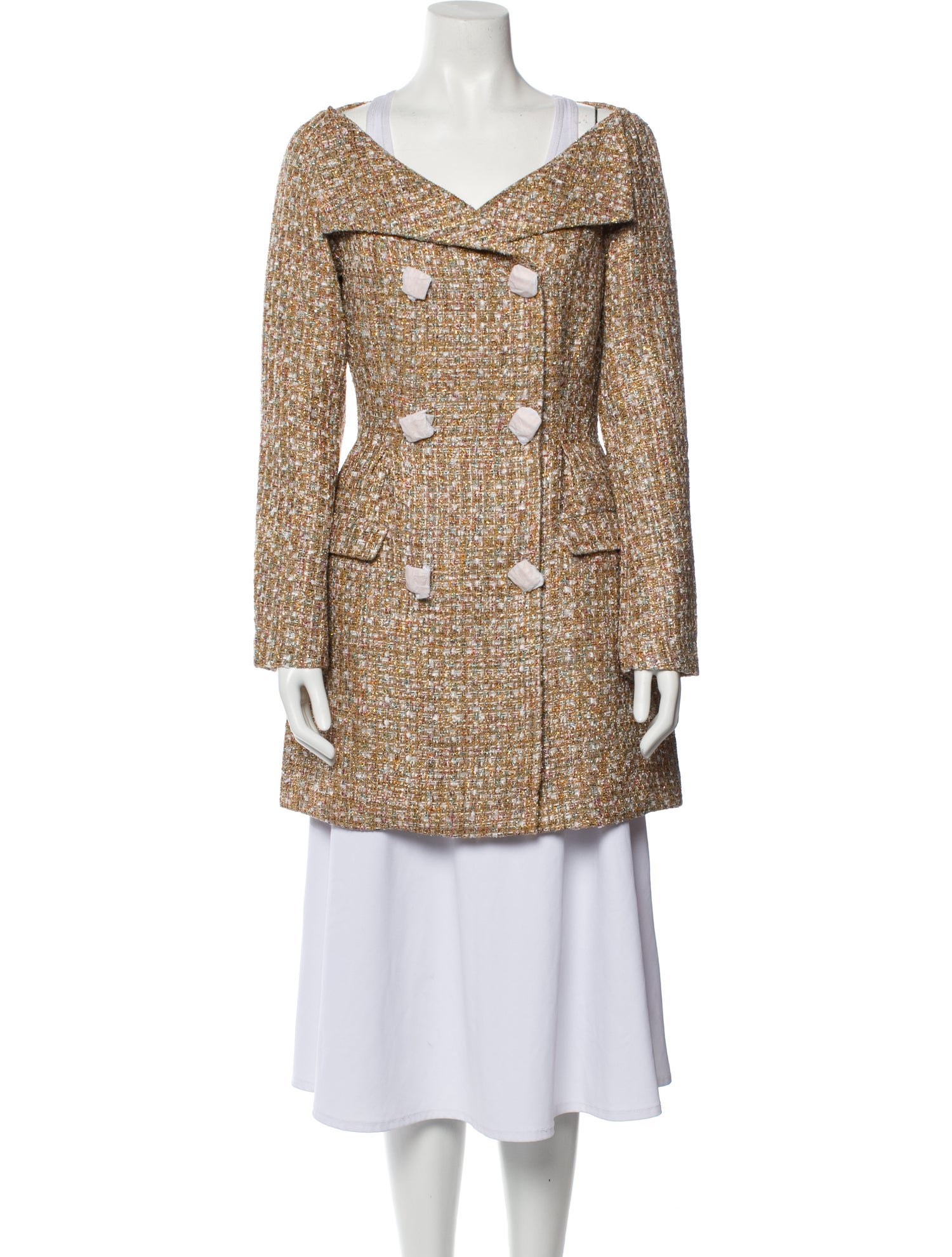 Self-Portrait Tweed Pattern Coat w/ Tags