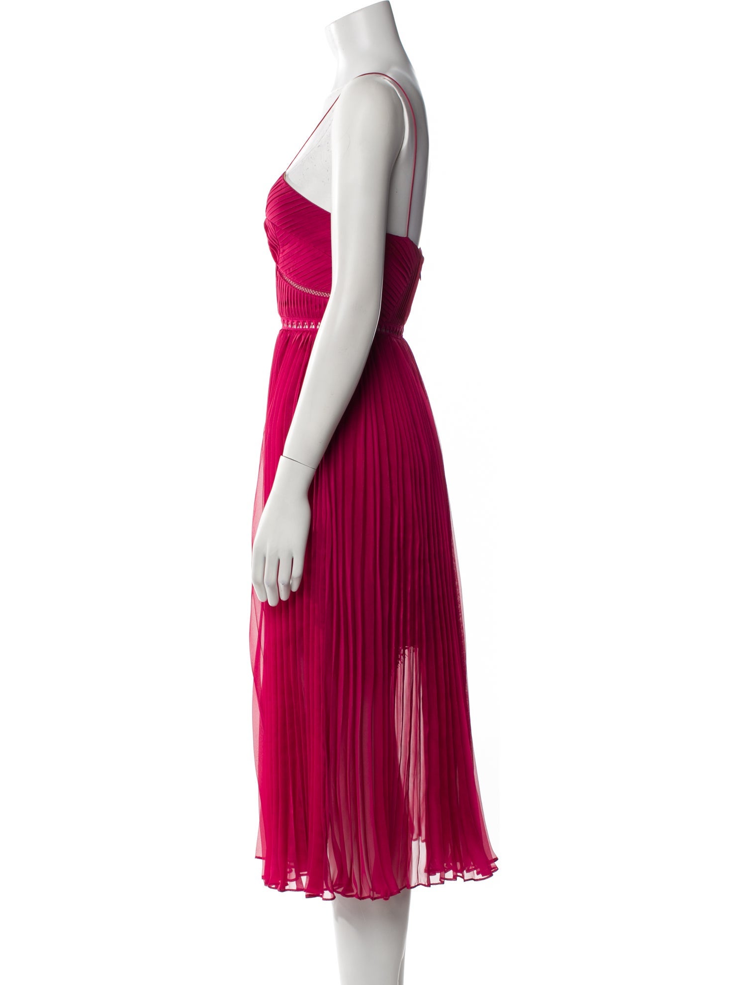 Self-Portrait V-Neck Midi Length Dress