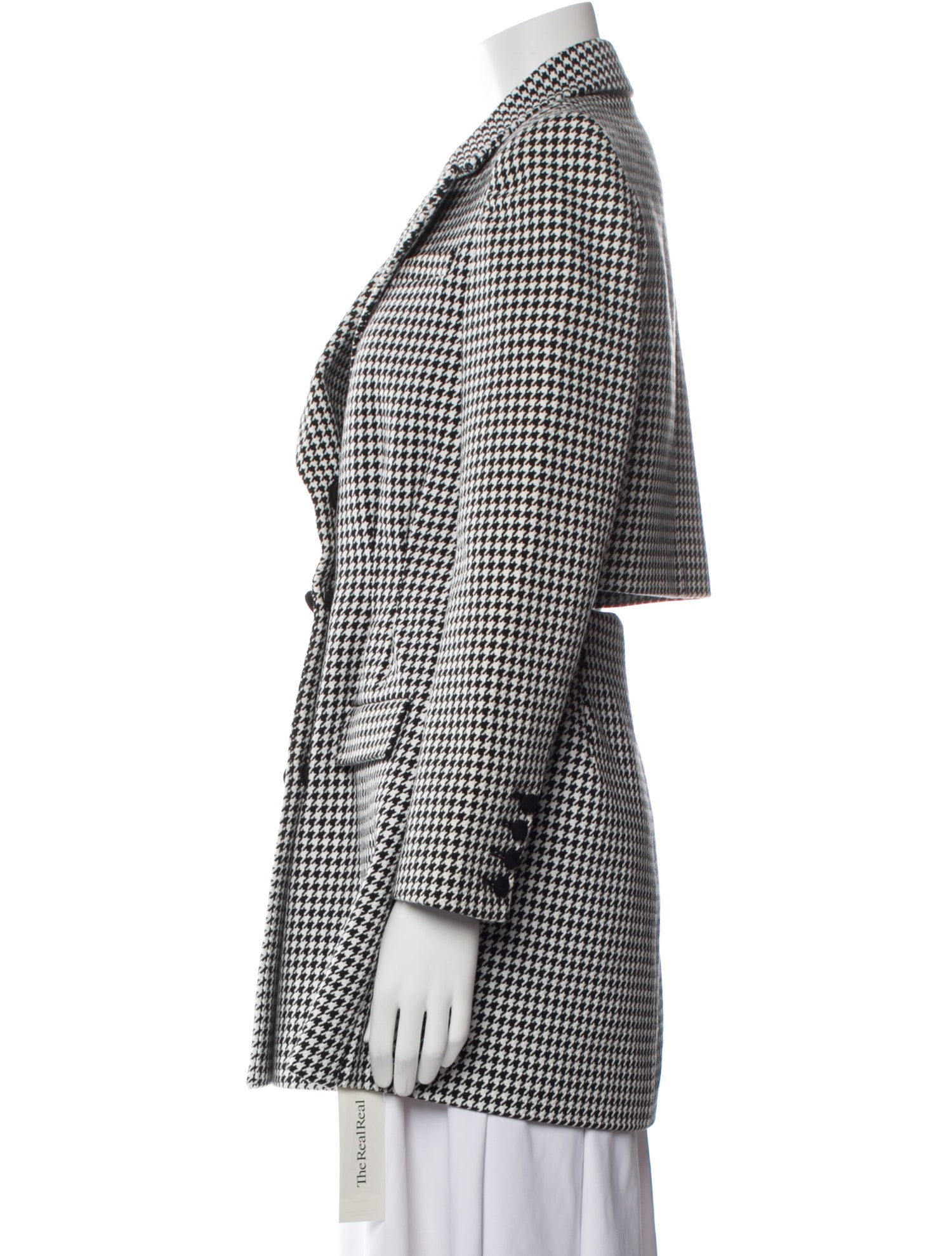Self-Portrait Houndstooth Print Blazer