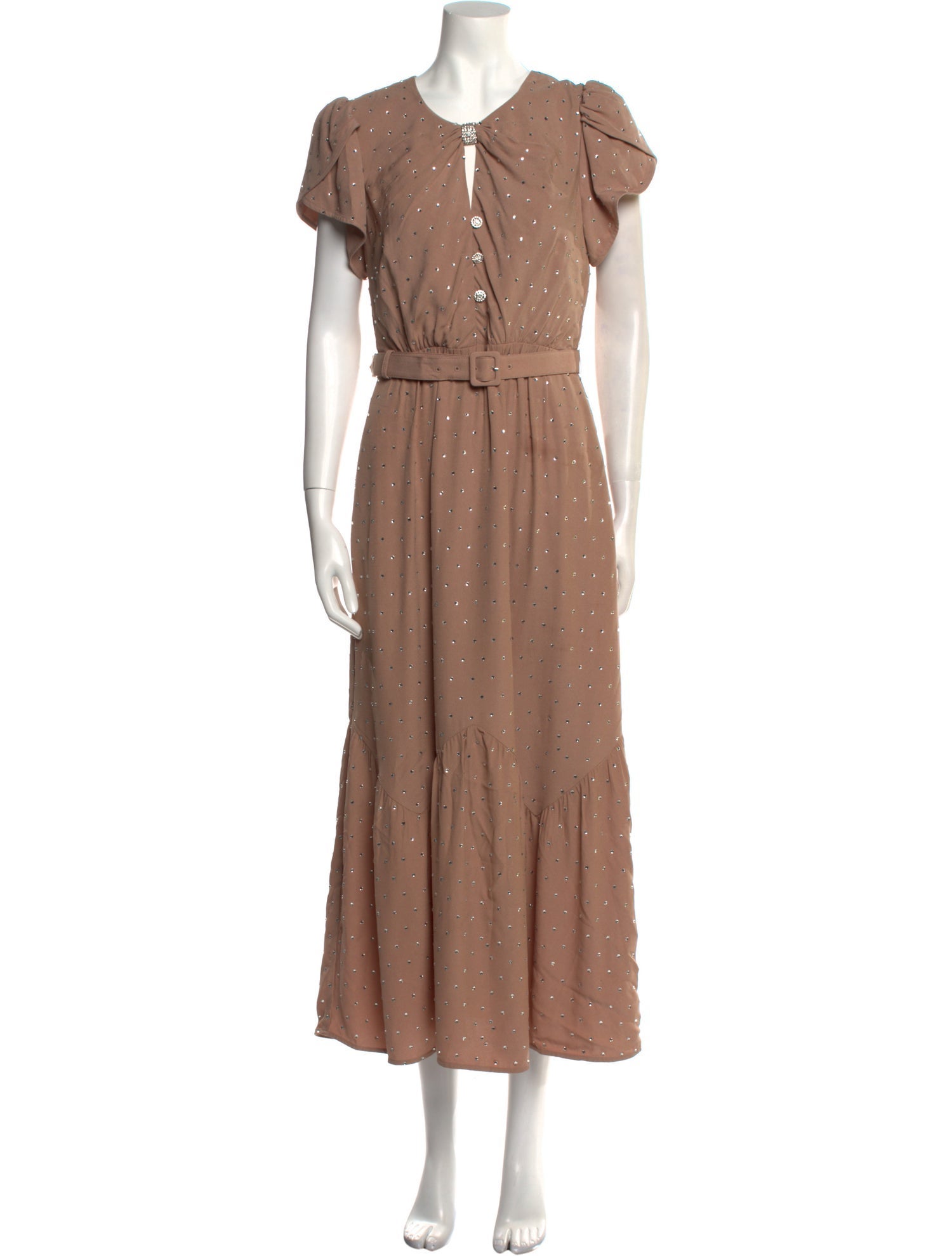 Self-Portrait Printed Long Dress