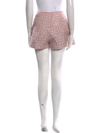 Self-Portrait Tweed Pattern Mini Shorts