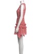 Self-Portrait Lace Pattern Mini Dress
