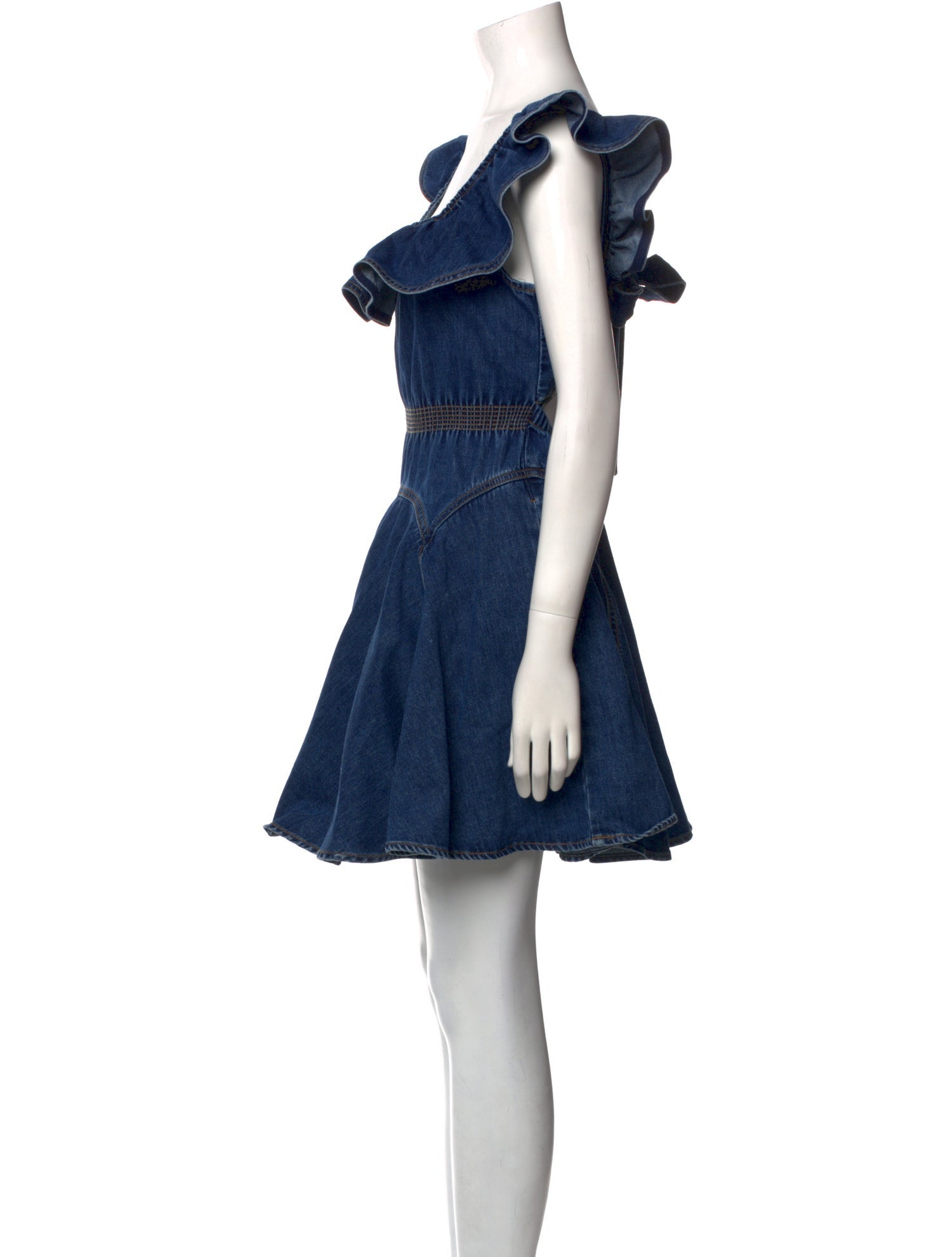 Self-Portrait Square Neckline Mini Dress