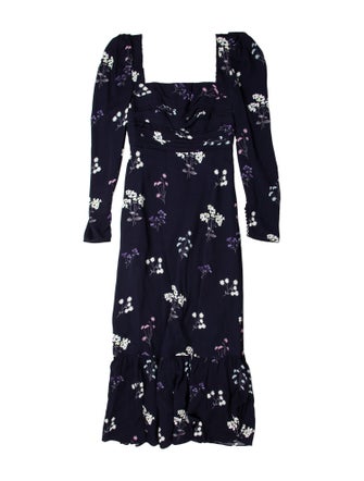 Self-Portrait Floral Print Long Dress