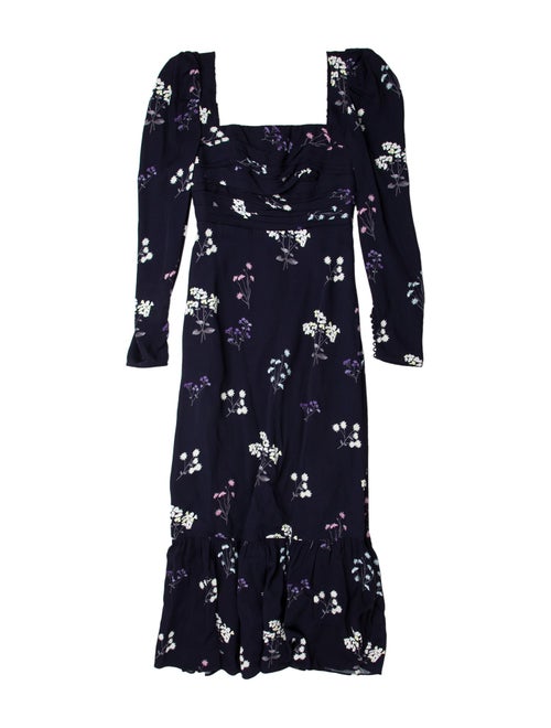 Self-Portrait Floral Print Long Dress