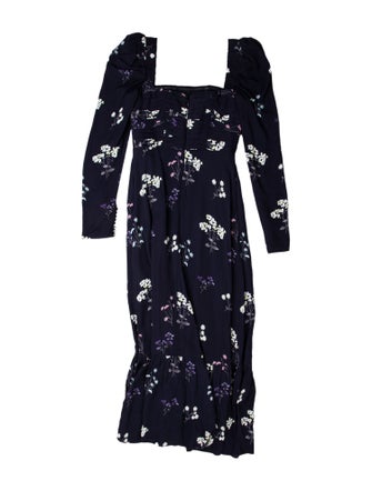 Self-Portrait Floral Print Long Dress