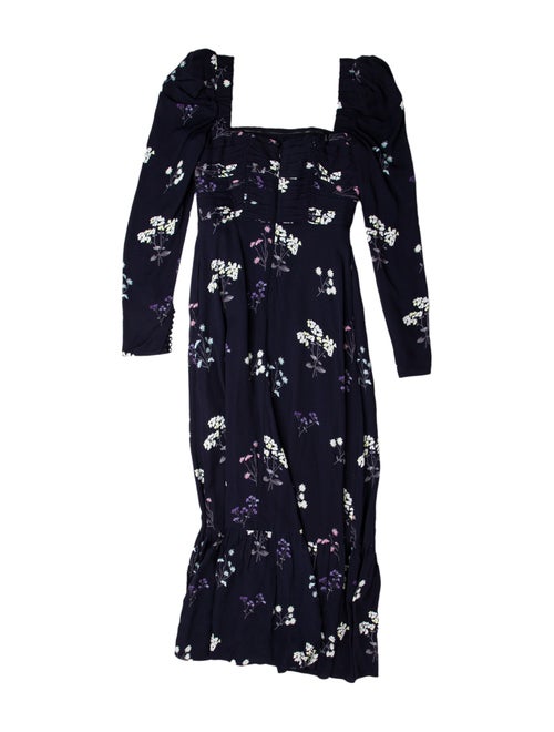 Self-Portrait Floral Print Long Dress