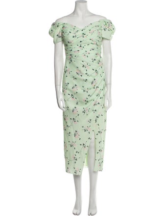 Self-Portrait Floral Print Long Dress