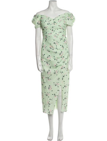 Self-Portrait Dresses Floral Print Long Dress Us2, UK6 | XS