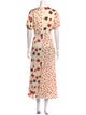 Self-Portrait Printed Long Dress