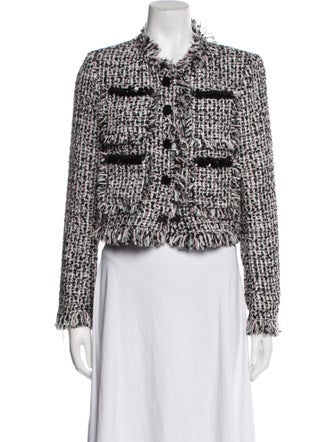 Self-Portrait Tweed Pattern Jacket