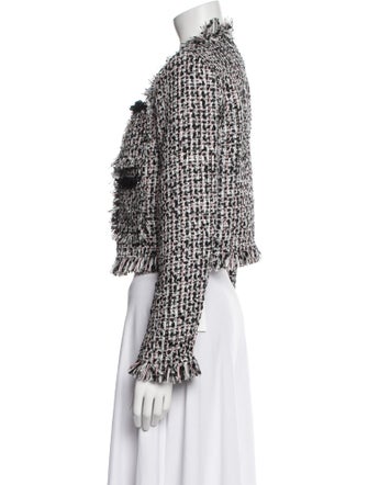 Self-Portrait Tweed Pattern Jacket