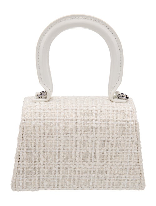 Self-Portrait Tweed Top Handle Bag