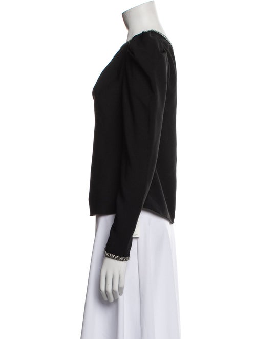 Self-Portrait One-Shoulder Long Sleeve Top