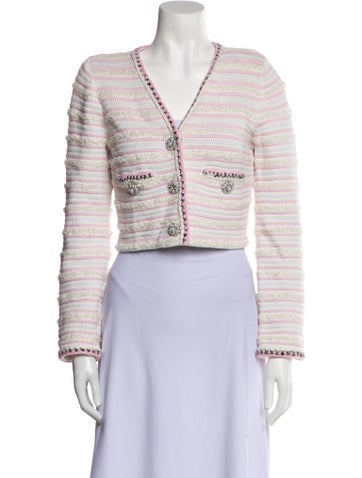 Self-Portrait Jackets Striped Evening Jacket M