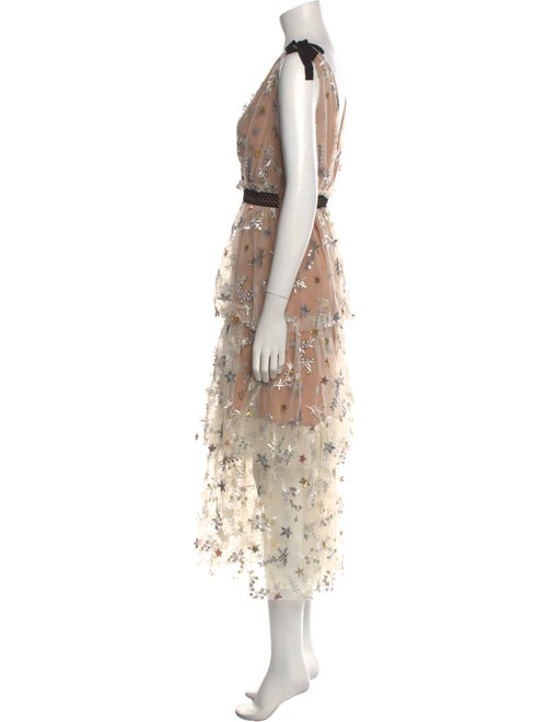 Self-Portrait Patterned Long Dress