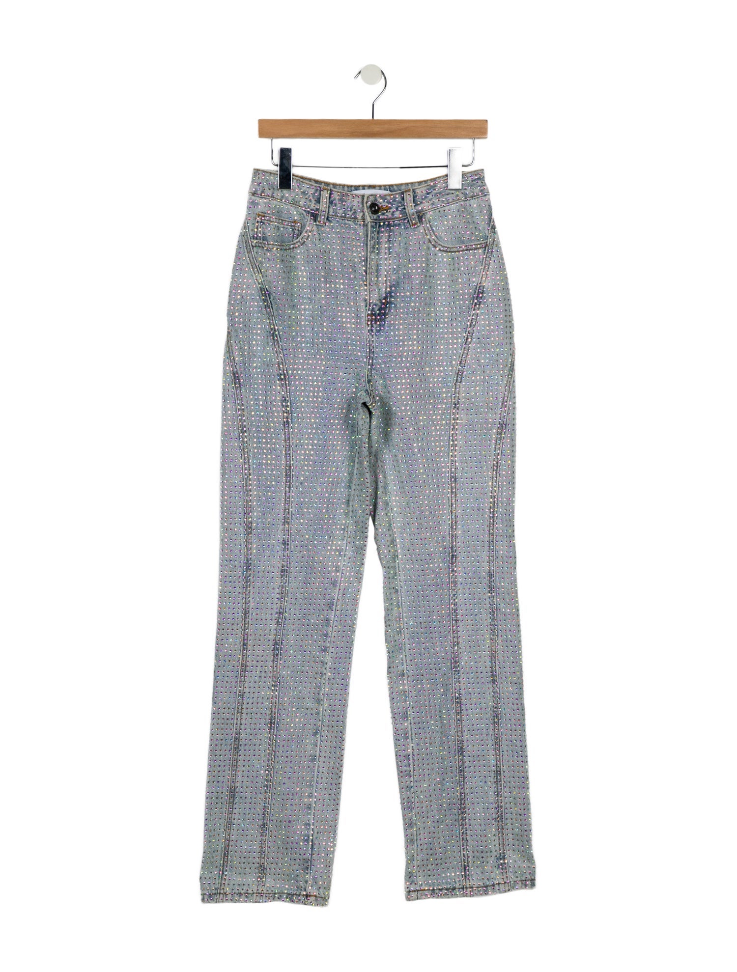 Self-Portrait High-Rise Straight Leg Jeans w/ Tags