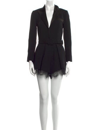 Self-Portrait V-Neck Romper