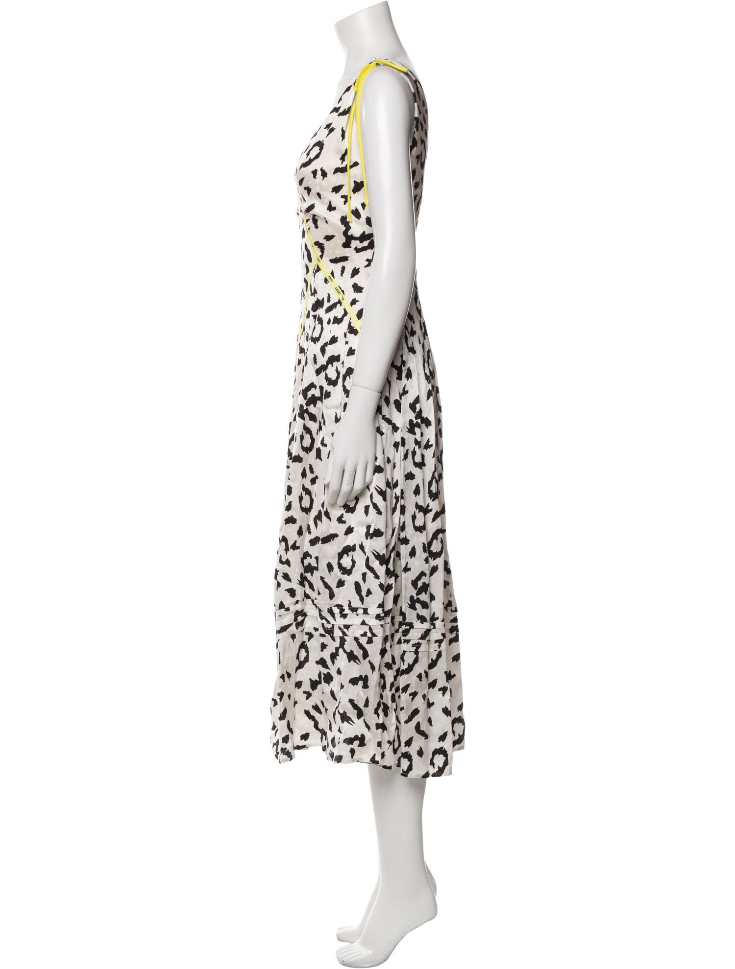 Self-Portrait Animal Print Midi Length Dress
