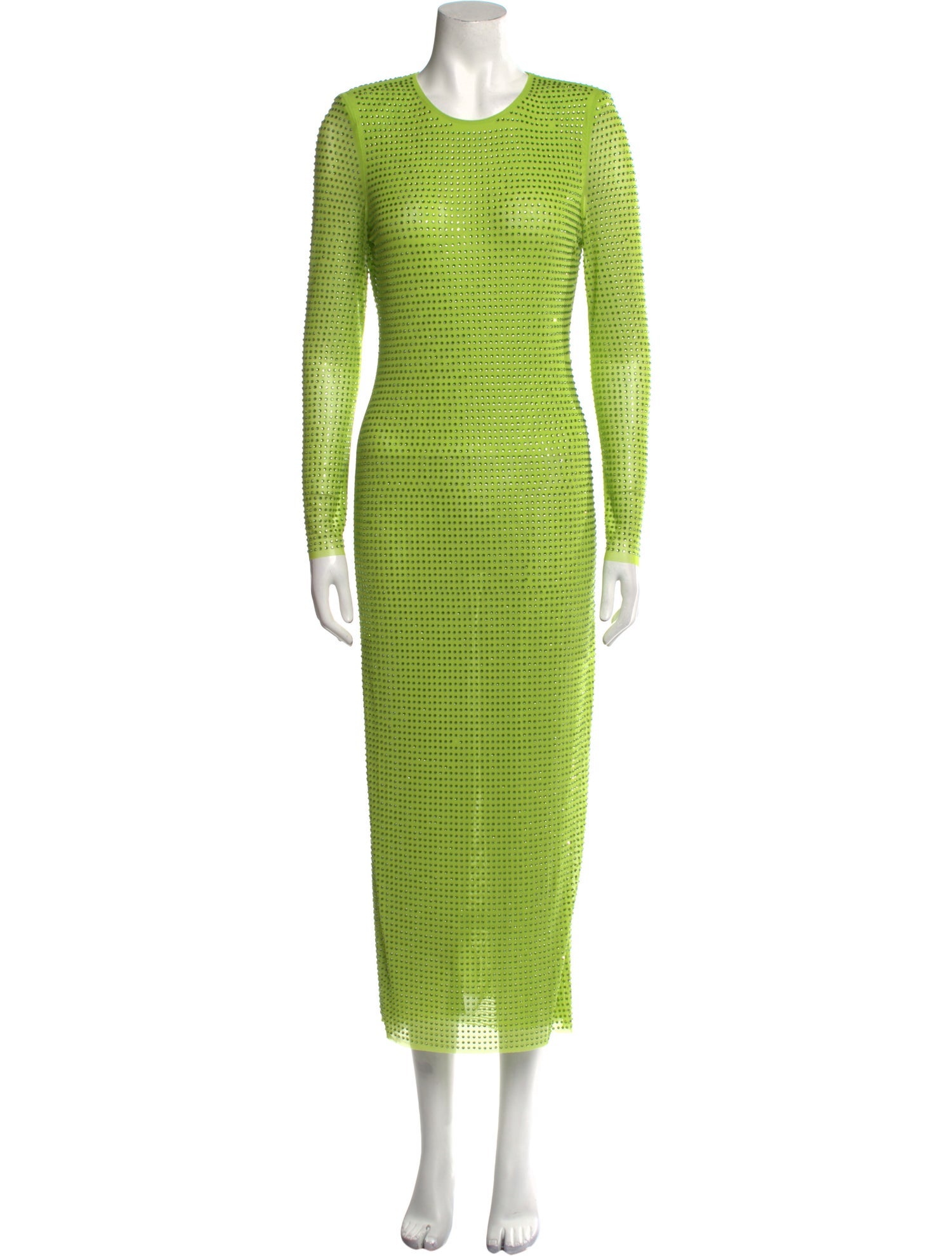 Self-Portrait Crew Neck Long Dress