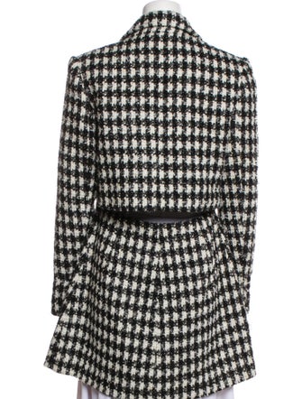 Self-Portrait Tweed Pattern Peacoat