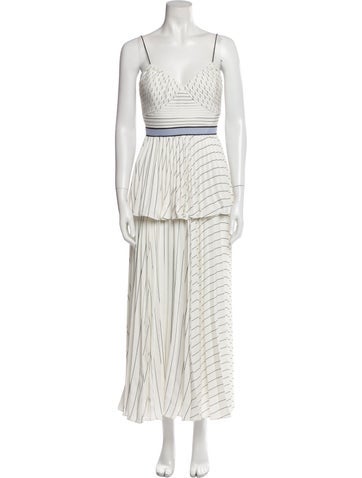 Self-Portrait Dresses Striped Long Dress Us6, Uk10 | XS