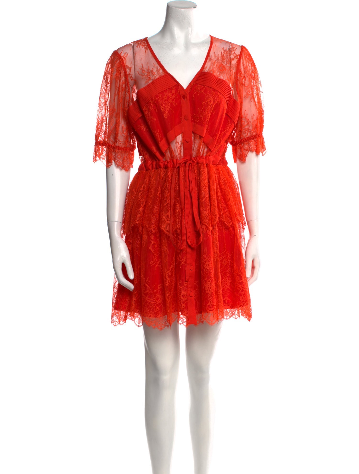 Self-Portrait Lace Mini Dress