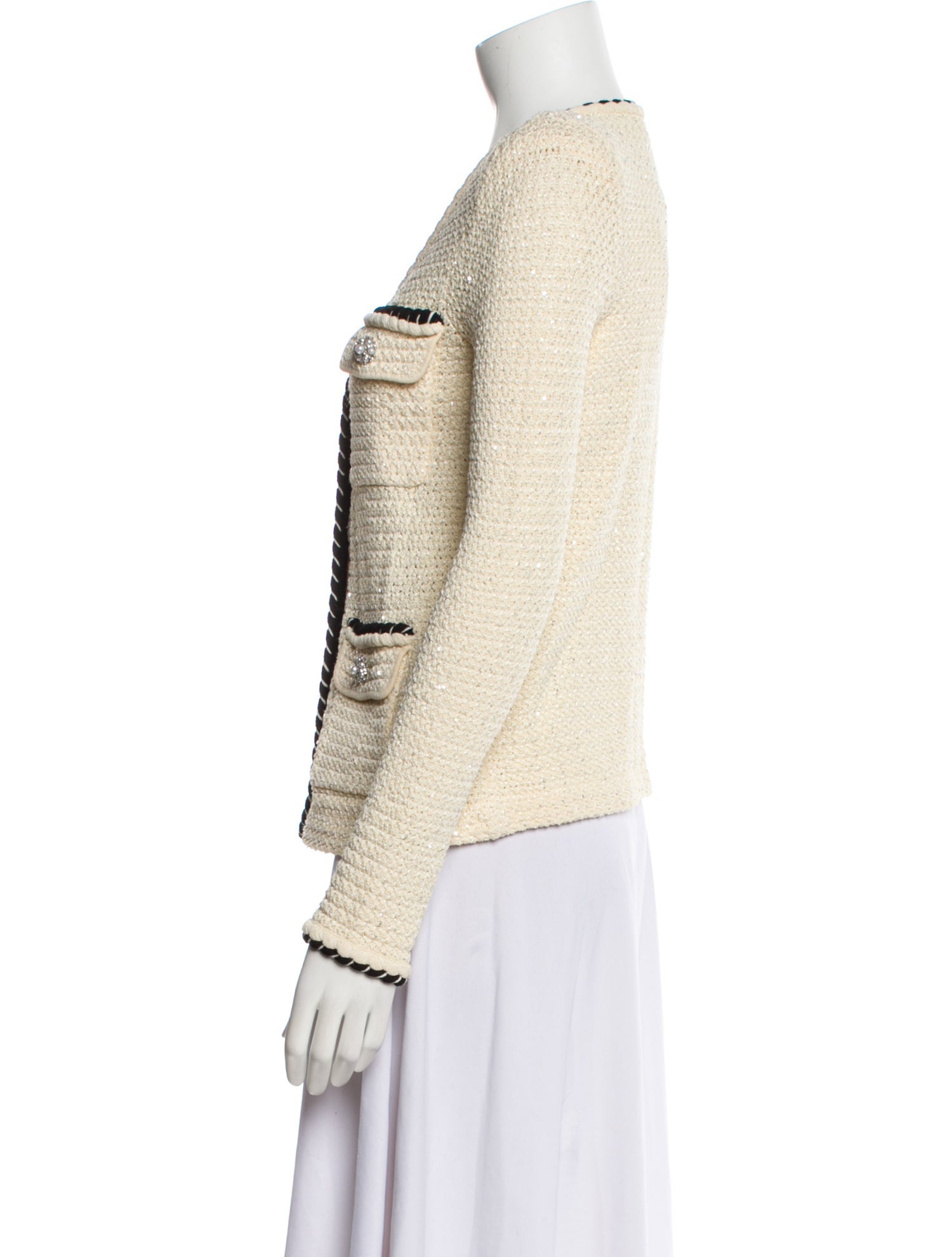 Self-Portrait Tweed Pattern Jacket