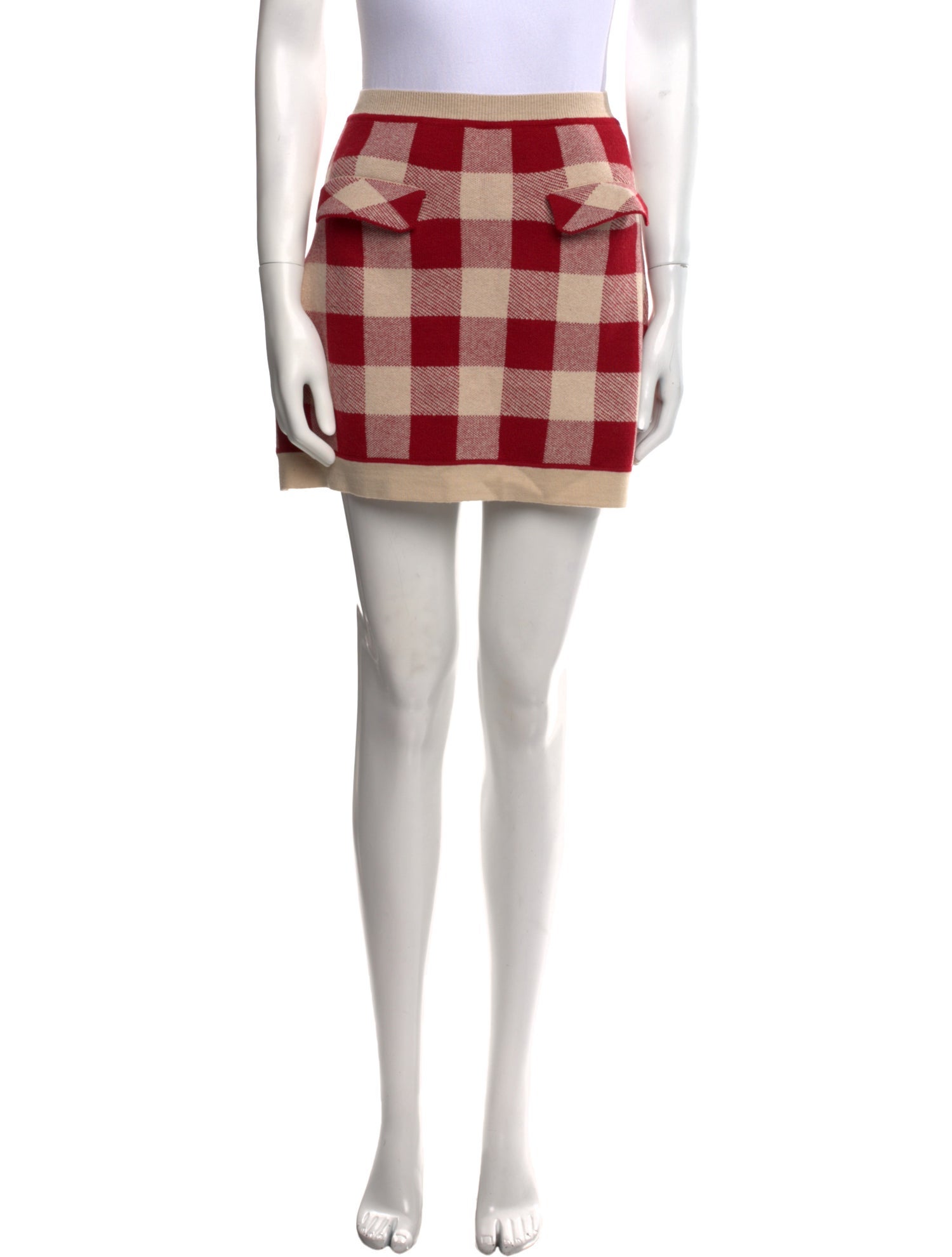 Self-Portrait Plaid Print Mini Skirt w/ Tags