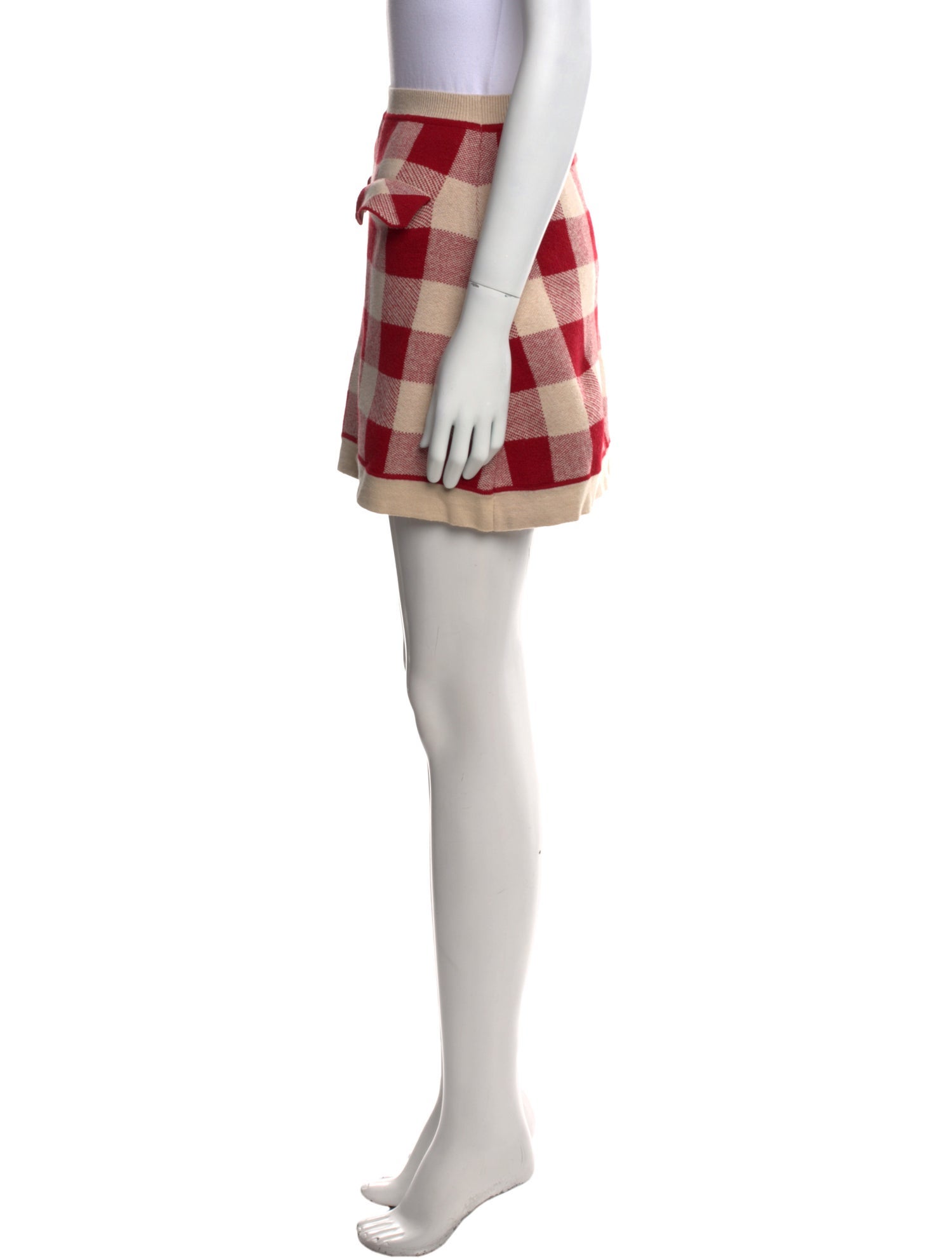 Self-Portrait Plaid Print Mini Skirt w/ Tags