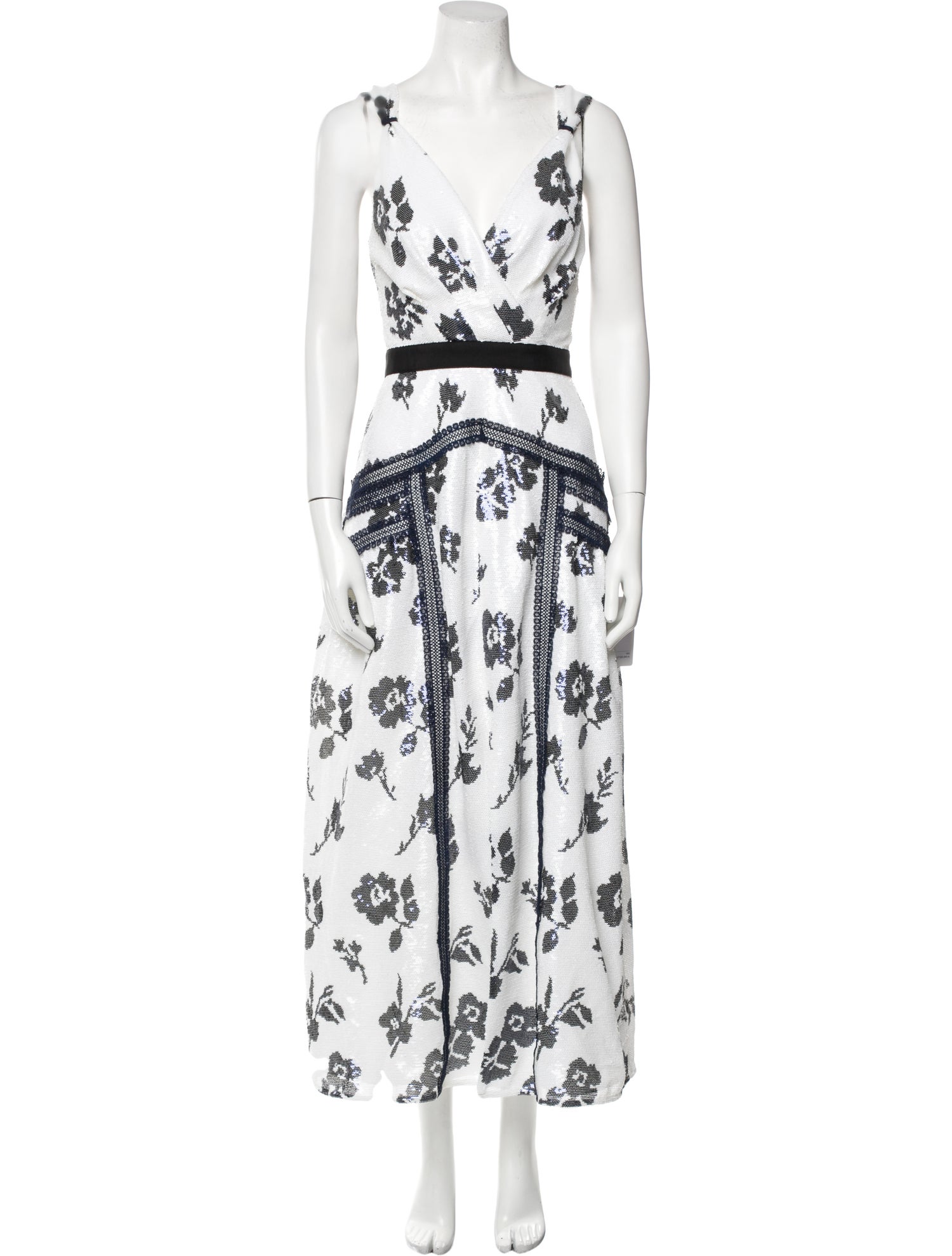 Self-Portrait Sequin Long Dress w/ Tags