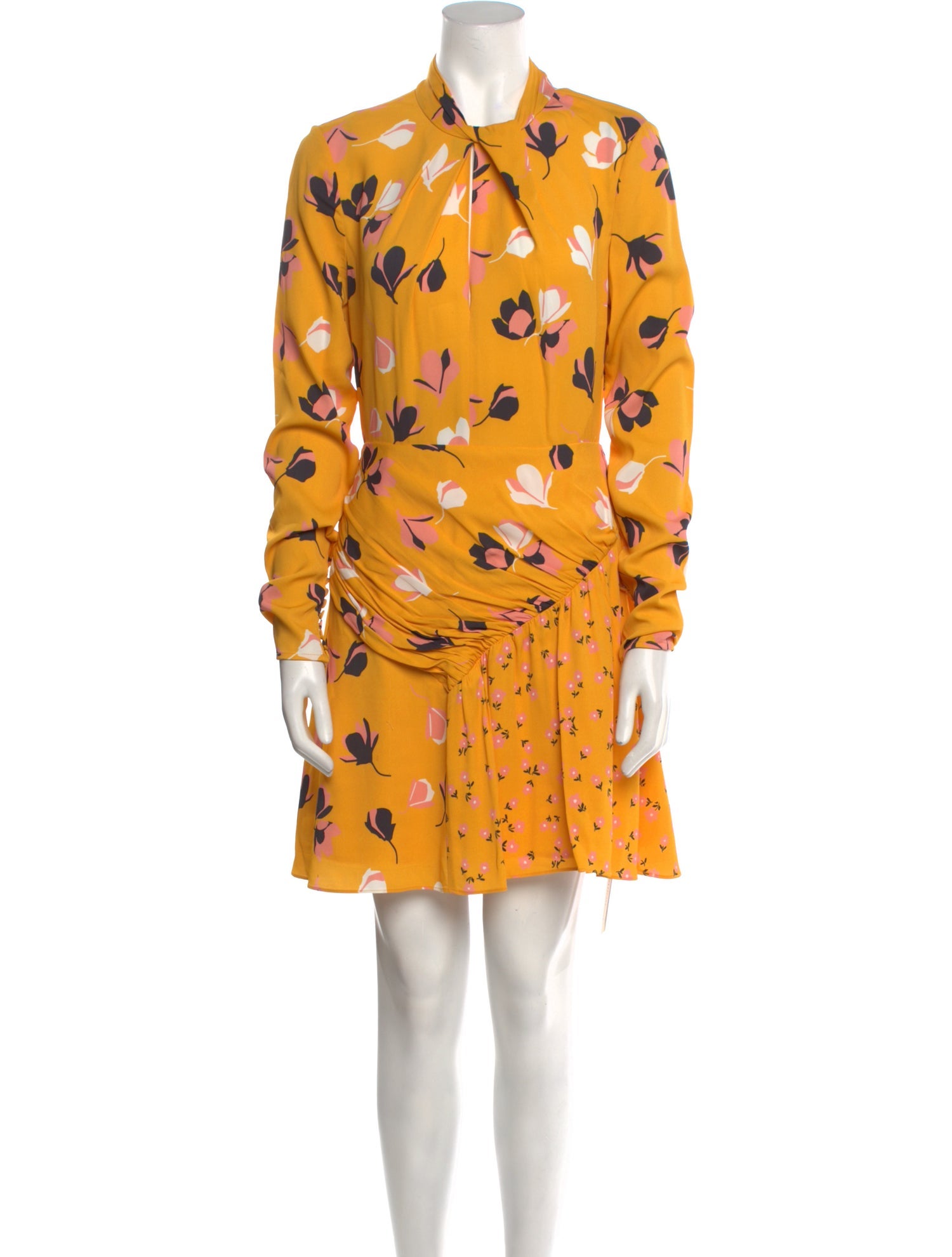 Floral Twist Self Portrait Twist Neck Dress Self-Portrait Floral Print