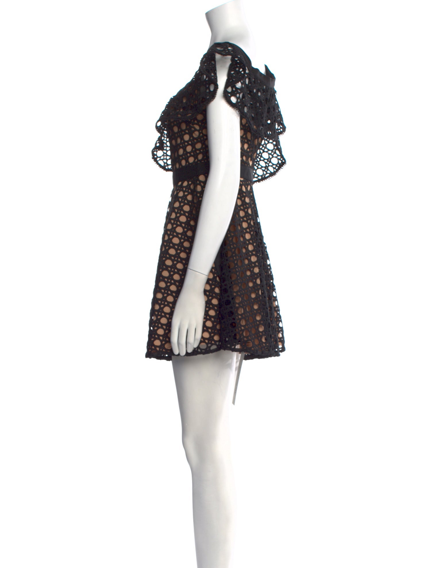 Self-Portrait Patterned Mini Dress