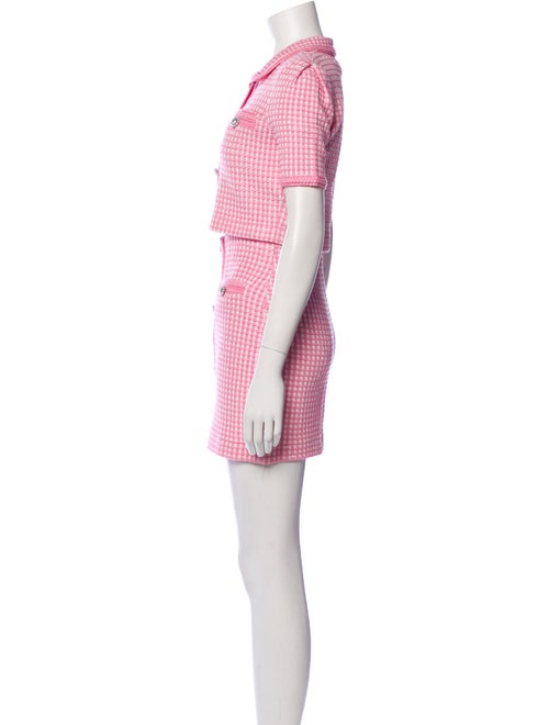 Self-Portrait Tweed Pattern Skirt Set