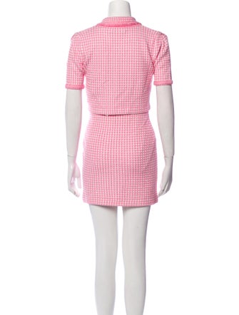 Self-Portrait Tweed Pattern Skirt Set