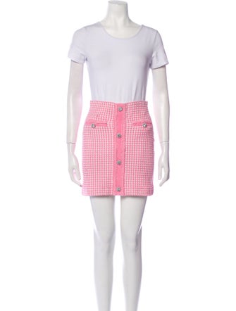 Self-Portrait Tweed Pattern Skirt Set