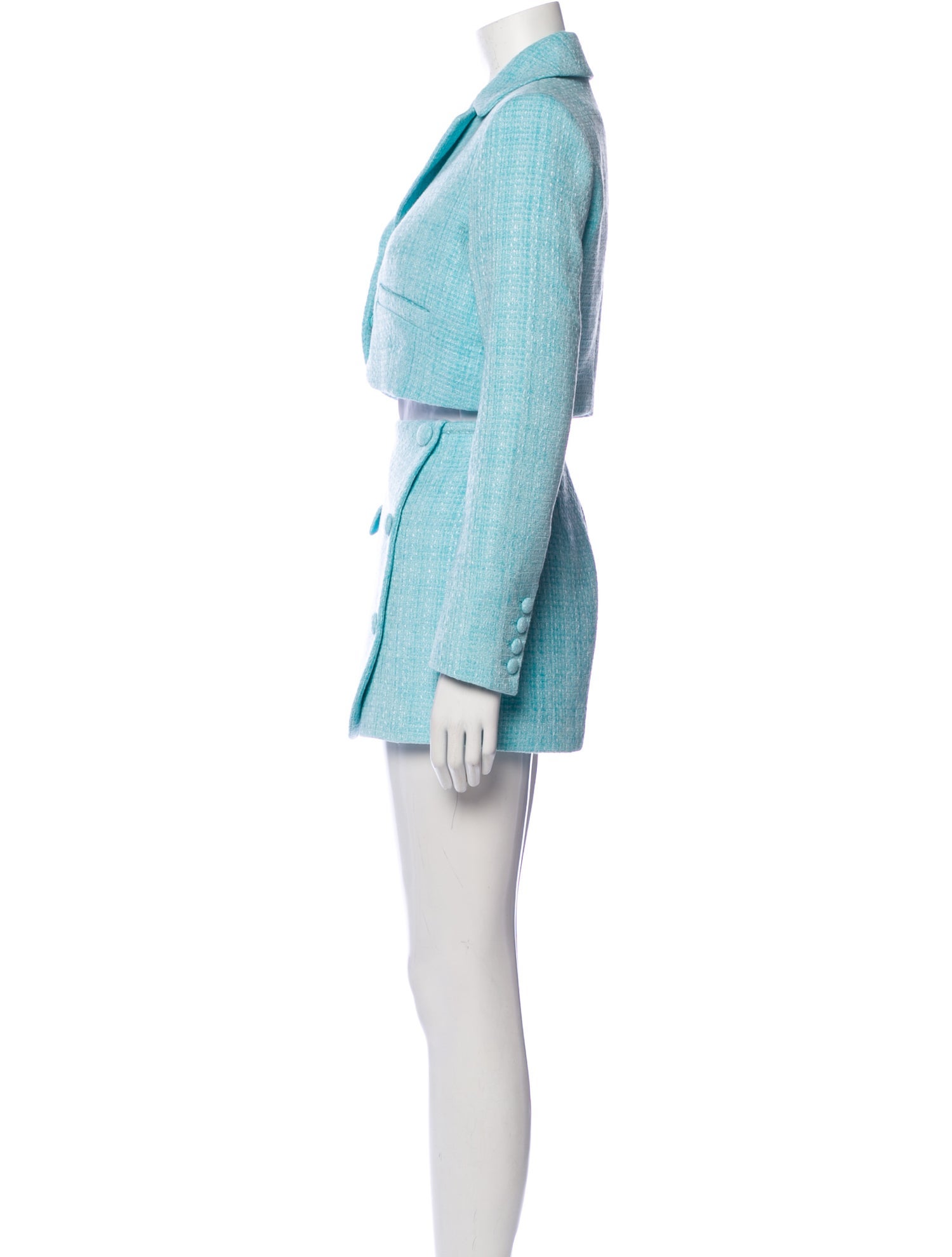 Self-Portrait Tweed Pattern Pantsuit