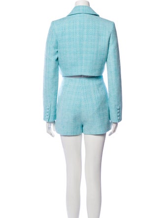 Self-Portrait Tweed Pattern Pantsuit