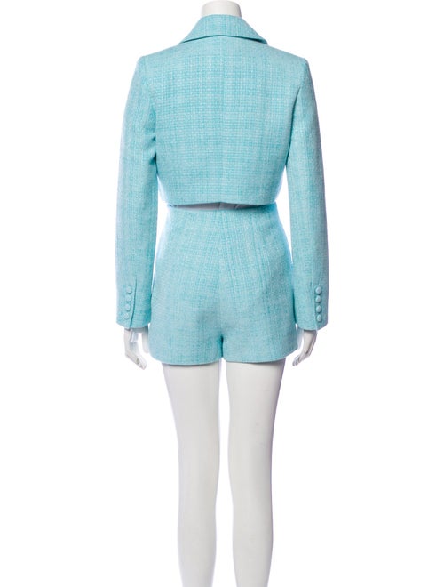 Self-Portrait Tweed Pattern Pantsuit